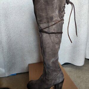 OG Freebird by Steven Brock Tall Boot, Grey Suede , Size 10